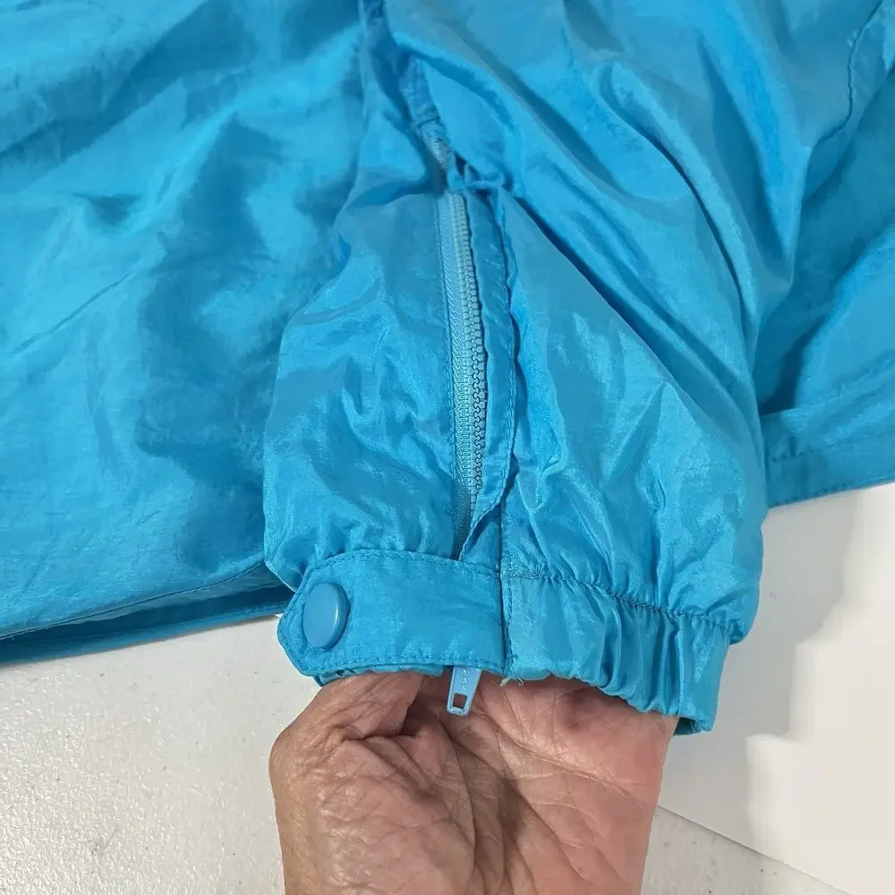 Vintage Nike Women’s Teal Nylon Windbreaker Track Pants Size L Lined 90’s